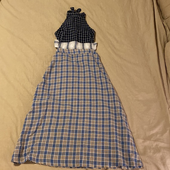 Urban Outfitters long plaid dress with beautiful unique back! - Picture 6 of 8
